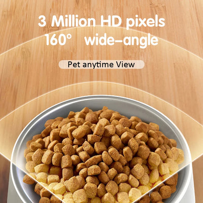 Distributeur de Croquettes 6 L Caméra HD Audio Bidirectionnel