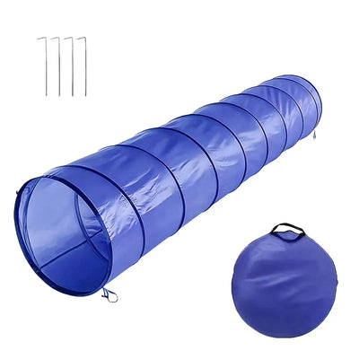 Tunnel d'Agility Pliable pour Chien 180 et 300 cm