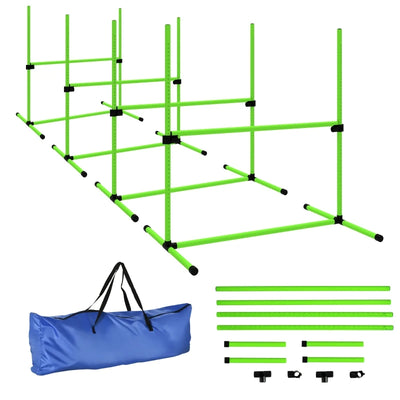 Kit d'Agility Chien 4 Obstacles Réglables avec Sac