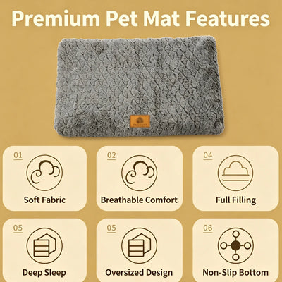 Matelas Étanche Chien Mousse Ondulée Antidérapant Housse Amovible