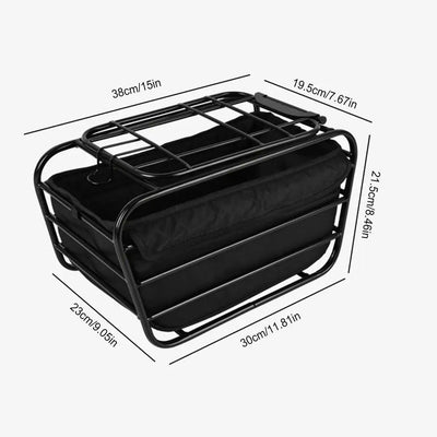 Porte-Chien de Vélo Arrière pour Porte-Bagages Petit Chien