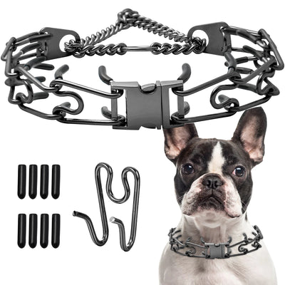 Collier Anti-Traction à Picots Acier Inoxydable Chien Tireur