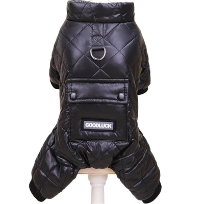 Combinaison Imperméable Hiver 4 Pattes Chien Capuche