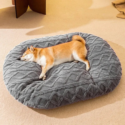 Panier Ovale Matelassé Déhoussable Apaisant Chien 17 kg