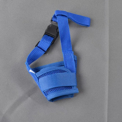 Muselière Chien Nylon Réglable Anti-Morsure Clip Rapide