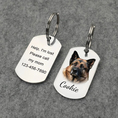 Médaille Portrait Gravée Double Face pour Chien