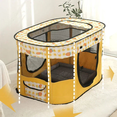 Parc pour Chien Pliable en Tissu 70 à 110 cm