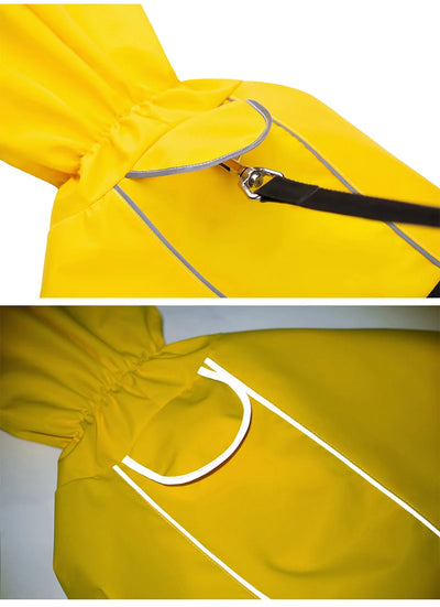 Manteau Imperméable Chien Poncho Capuche Grande Taille