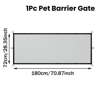 Barrière pour Chien Porte et Couloir Filet 72 cm