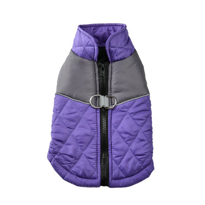 Manteau Matelassé Zippé Réfléchissant Grande Taille Chien
