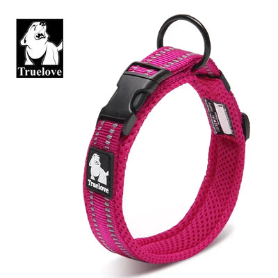 Collier Maille Nylon Réfléchissant Gros Chien