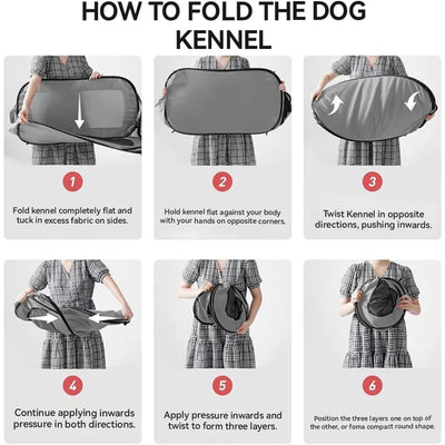 Caisse Pliable pour Chien Coffre de Voiture 92 cm