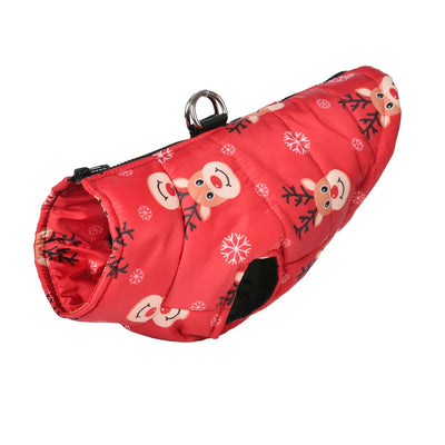 Doudoune de Noël Déguisement Renne Chien