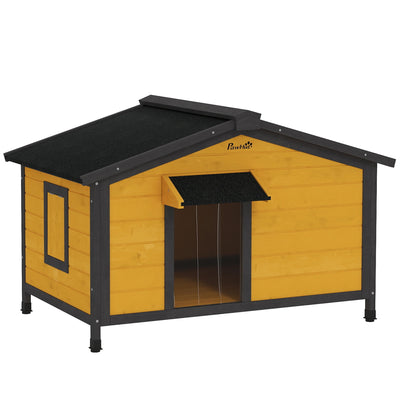 Niche Chien PawHut Bois Massif 97x72x65 cm