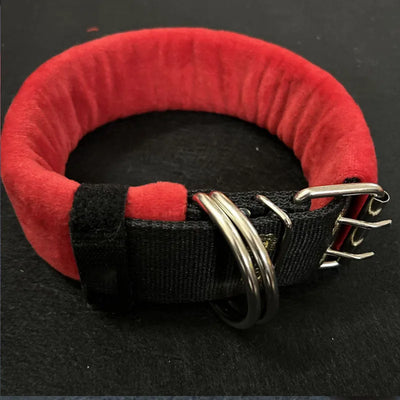 Collier Rembourré Anti-Torsion Anneau Pivotant Grand Chien