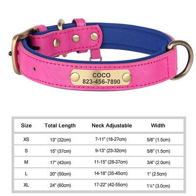 Medaille Collier Cuir Gravee Personnalise Chien