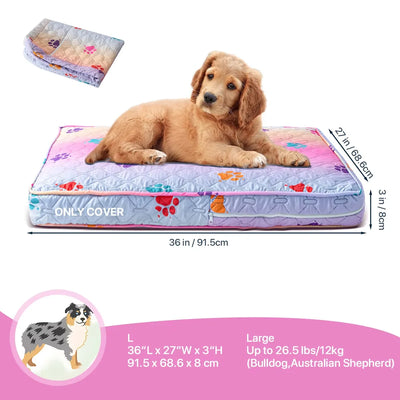 Housse de Matelas pour Chien Étanche Matelassée Jusqu'à 135 cm