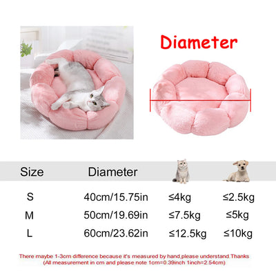 Panier Rond Moelleux pour Chien de 40 à 90 cm 22 Coloris
