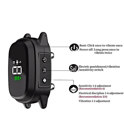 Collier Anti-Aboiement Automatique Rechargeable Gros Chien