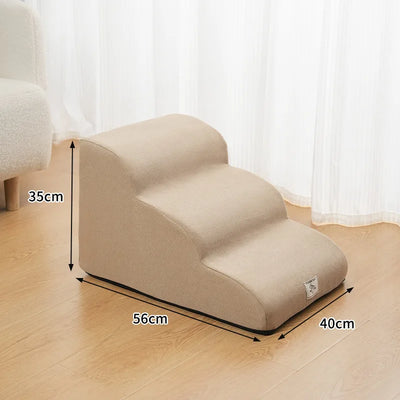 Escalier pour Chien Velours Mousse 2-3 Marches Petit Chien