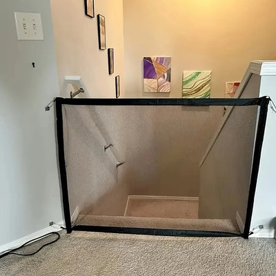 Barrière pour Chien Porte et Couloir Filet 72 cm