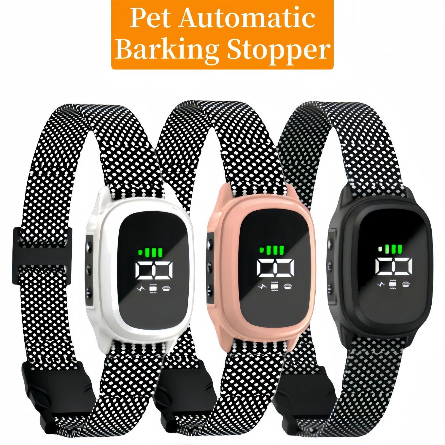 Collier Anti-Aboiement Automatique Rechargeable Gros Chien