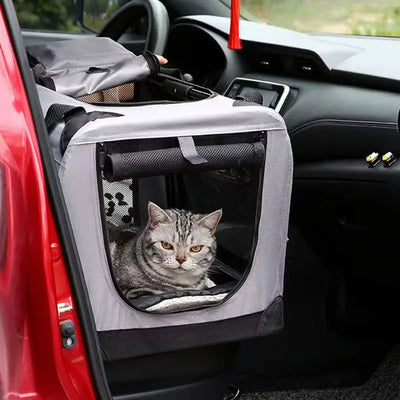 Caisse de Transport Chien Souple Pliable 3 Portes