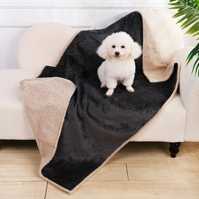 Couverture Flanelle Peau d'Agneau pour Chien