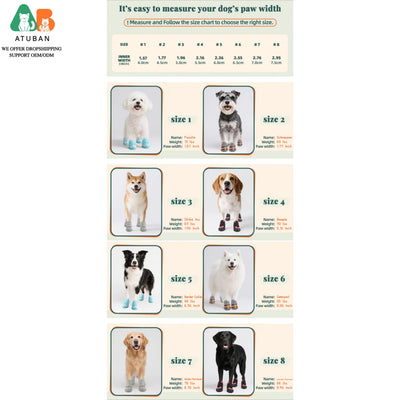 Chaussures pour Chien Maille Respirante Marche Semelle Antidérapante