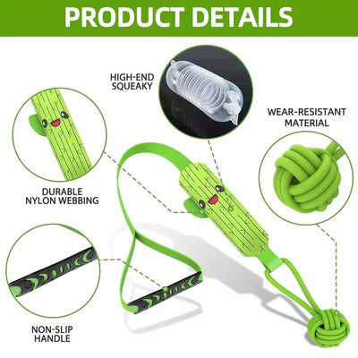 Jouet de Traction Élastique pour Chien Cactus 82 cm