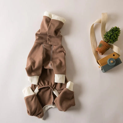 Pyjama Polaire Col Haut 4 Pattes Gros Chien