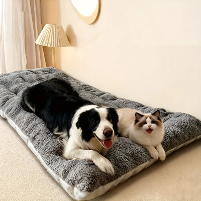 Matelas Moelleux Épais pour Chien Polyester Doux 120x60 cm
