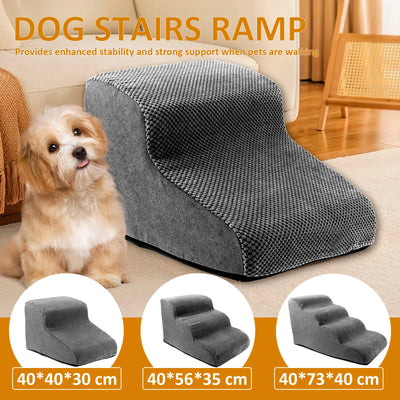 Rampe Escalier pour Chien Incurvée Mousse Lit Haut Canapé
