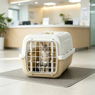Caisse de Transport Chien Rigide Portable Sorties Extérieur