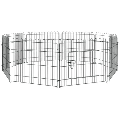 Parc Pliable pour Chien PawHut 8 Panneaux 71 x 61 cm