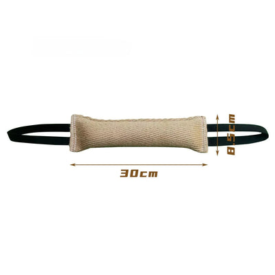 Jouet de Traction pour Chien Coussin Jute 2 Poignées