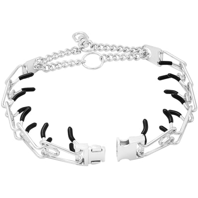 Collier Anti-Traction à Picots Acier Inoxydable Chien Tireur