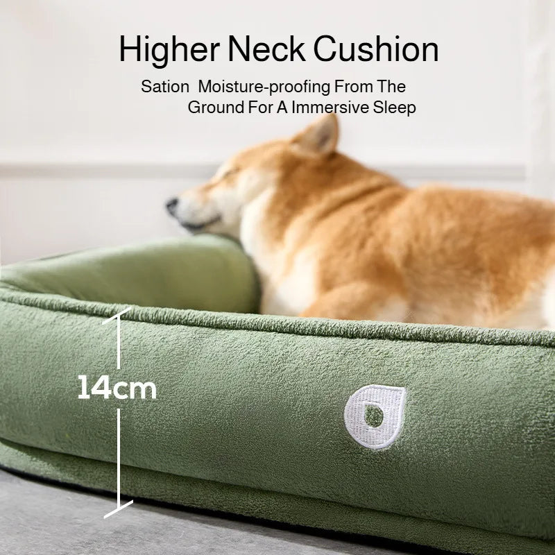 Panier Ovale Double Face Polaire Douce pour Gros Chien
