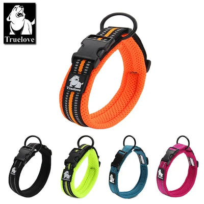 Collier Maille Nylon Réfléchissant Gros Chien