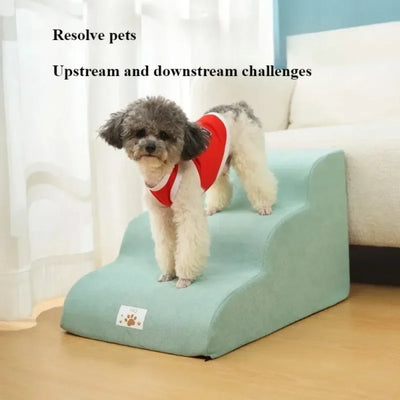 Escalier pour Chien Velours Mousse 2-3 Marches Petit Chien