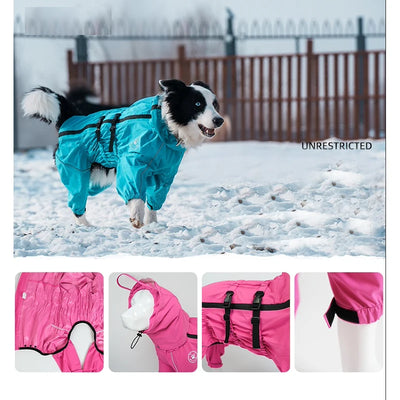 Manteau Pluie Réfléchissant Combinaison Gros Chien