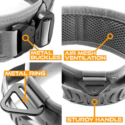Collier Tactique Militaire Poignée Gros Chien