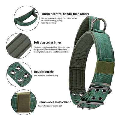 Collier Tactique Militaire Poignée Gros Chien