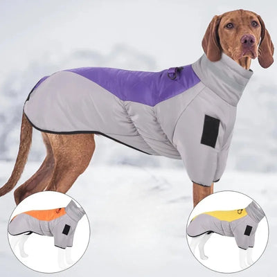 Manteau d'Hiver Matelassé Réfléchissant pour Chien Moyen et Grand
