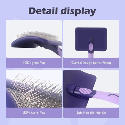 Brosse de Toilettage pour Caniche et Chien Poils Bouclés