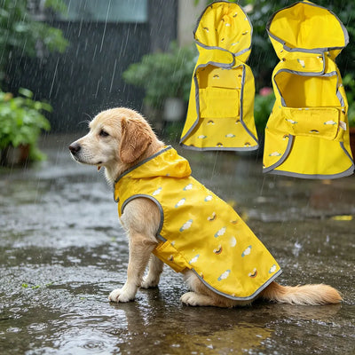 Manteau Imperméable Réversible Réfléchissant Chien Grande Taille