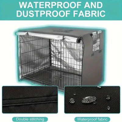 Housse pour Cage de Chien Noire Grande Taille 5 Formats