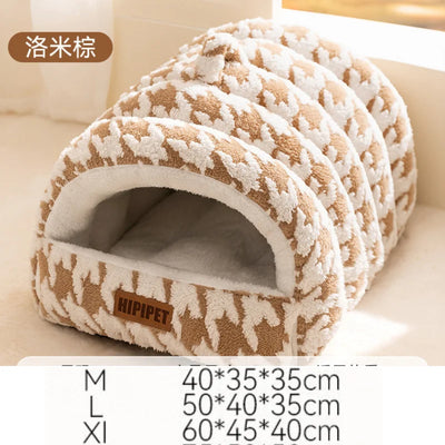 Niche d'Intérieur pour Chien Cabane en Arche Petit Chien 3 Tailles