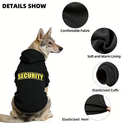 Sweat à Capuche Security Doublé Polaire pour Chien