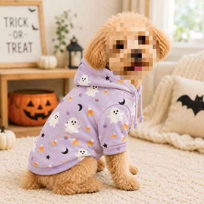 Sweat à Capuche Halloween Chien Assorti Maître